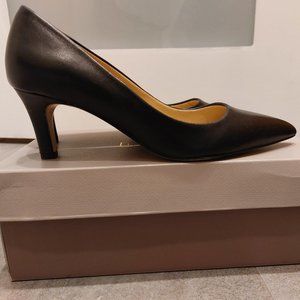 Franco Sarto Tinslee Black Leather Heels